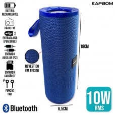 Caixa de Som Bluetooth KA-8541 Kapbom - Azul